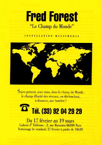 64. Instalao Le Champs du Monde, Z Edies, Nice 1995